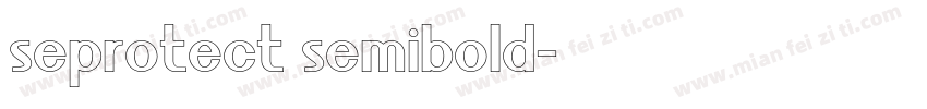 seprotect semibold字体转换